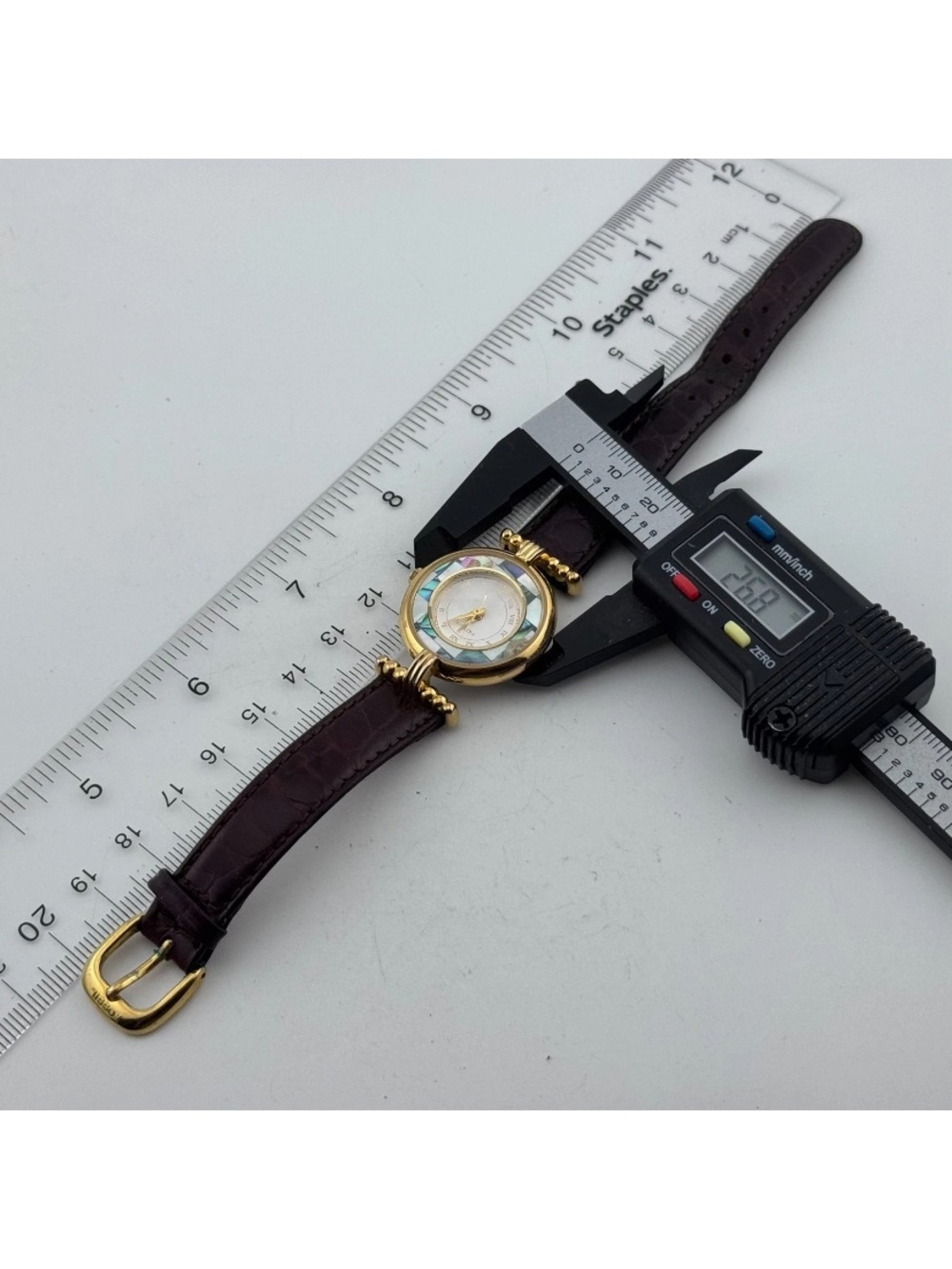 1994 MOSIAC FOSSIL ABALONE WATCH - Picture 6 of 6